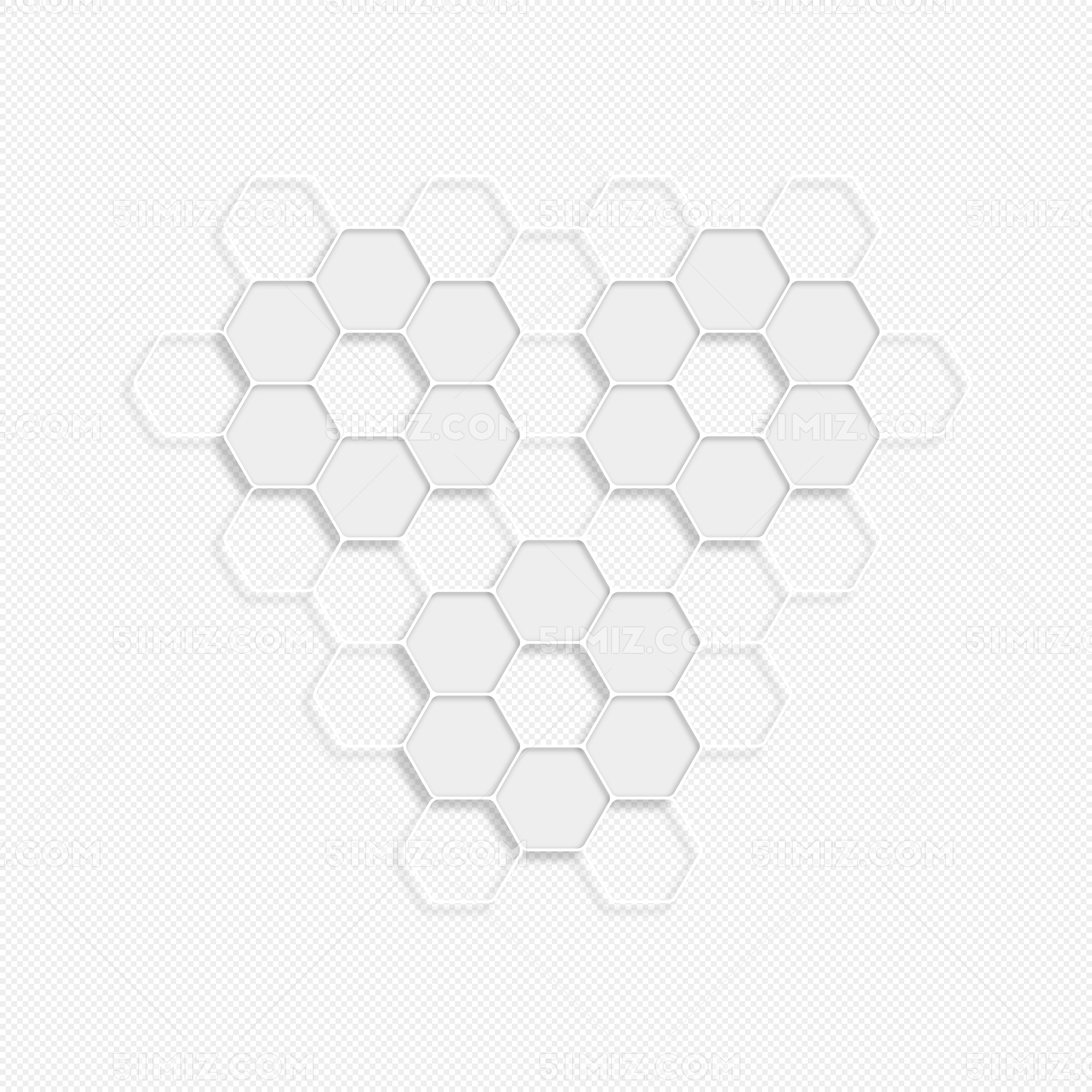 六边形几何图形矢量图案设计素材 Hexagon Geometric Pattern – Vector – 设计小咖