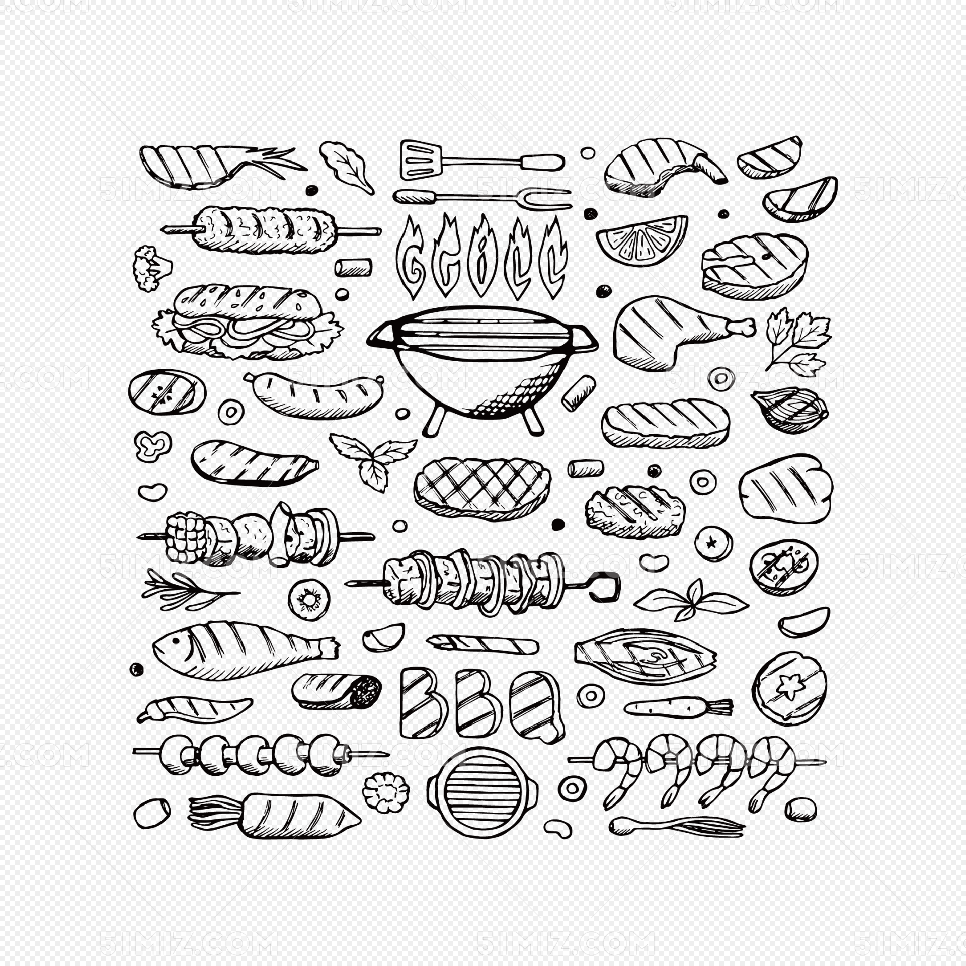 手绘美食——九田家烤肉|纯艺术|绘画|光光的寂寞谁懂 - 原创作品 - 站酷 (ZCOOL)