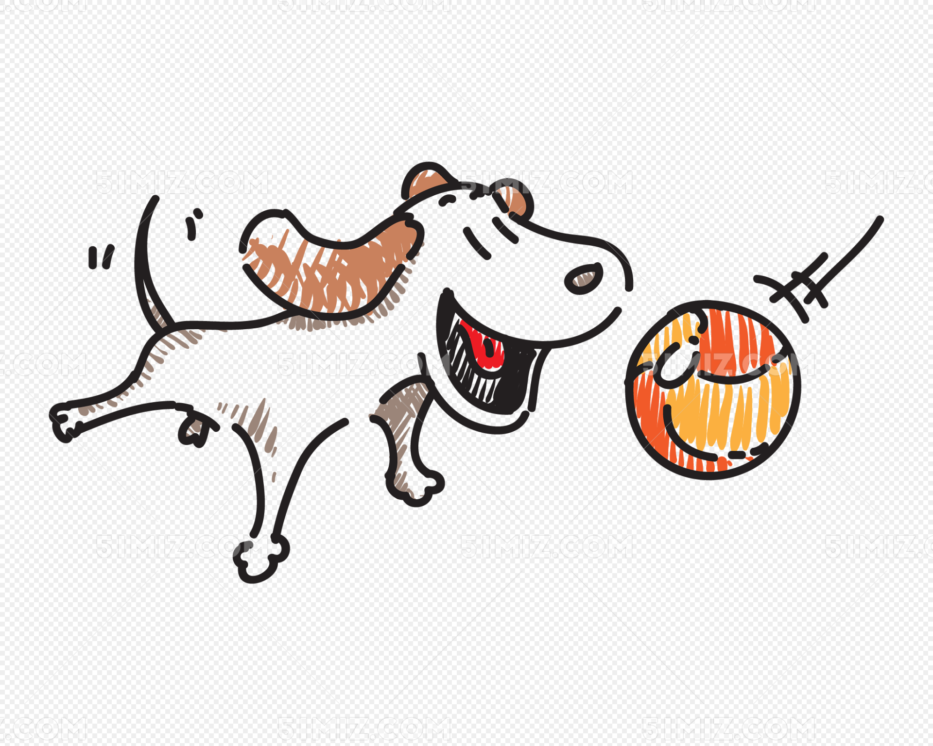 可愛卡通狗狗PSD圖案素材免費下載 - 尺寸2000 × 2000px - 圖形ID401406163 - Lovepik