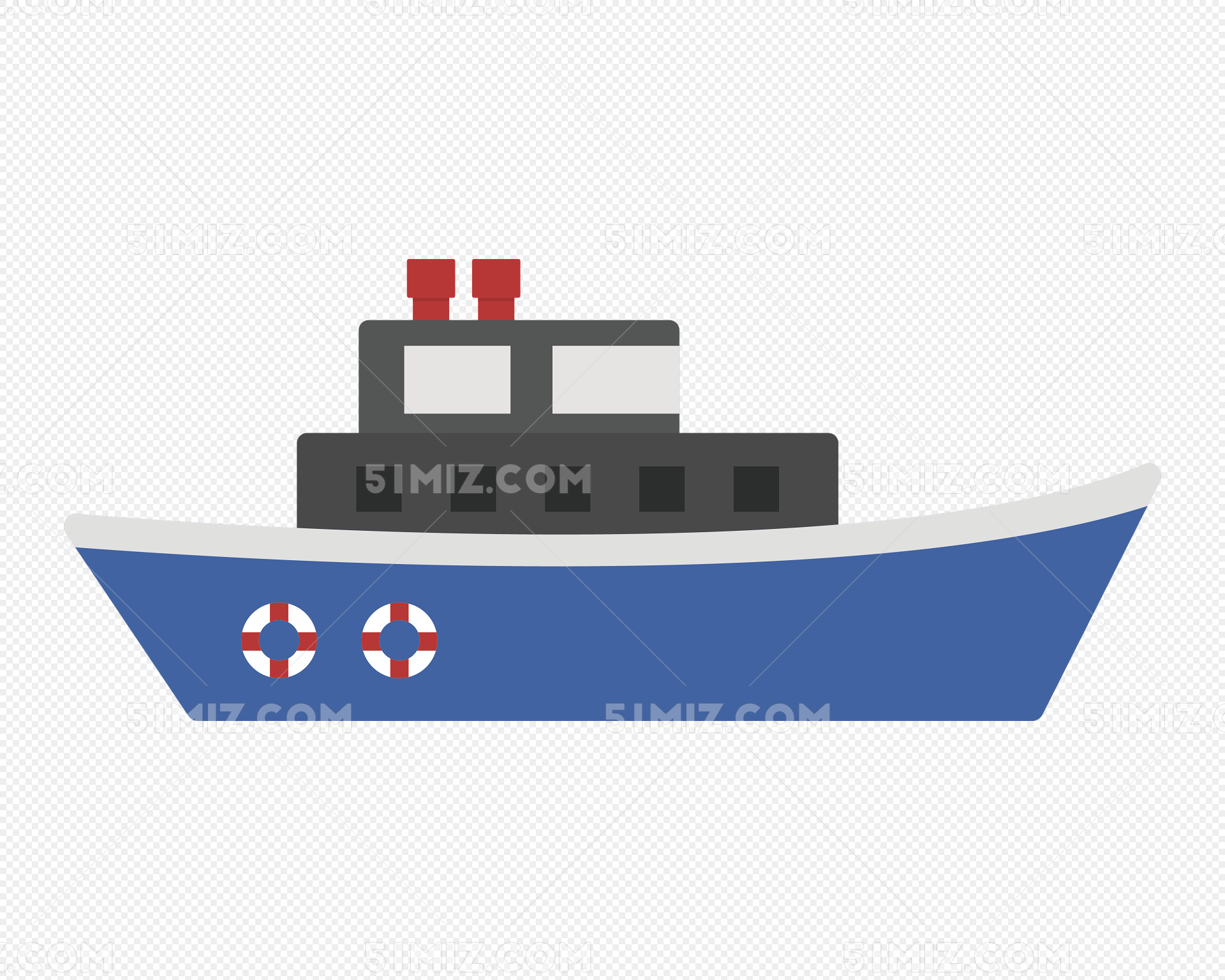 Barco Vehículos Dibujado A Mano De Dibujos Animados Ilustración De ...