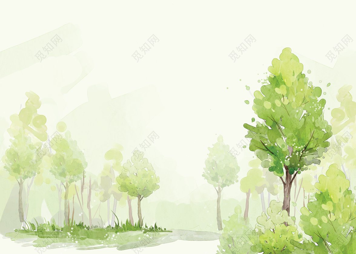 抽象树卡通绿色图片素材-编号27502649-图行天下