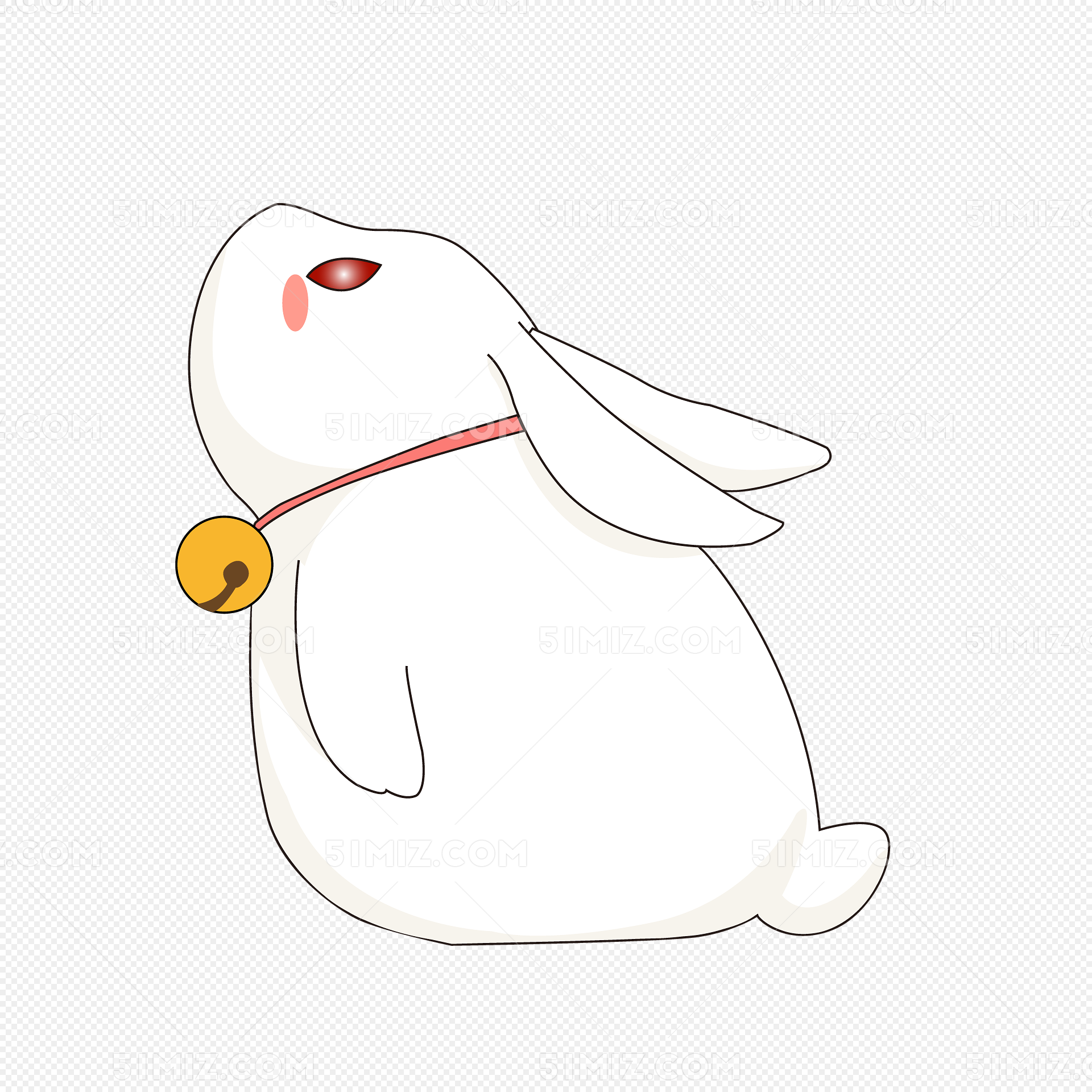 黑白兔子黑帮插画图片素材_ID:426376641-Veer图库