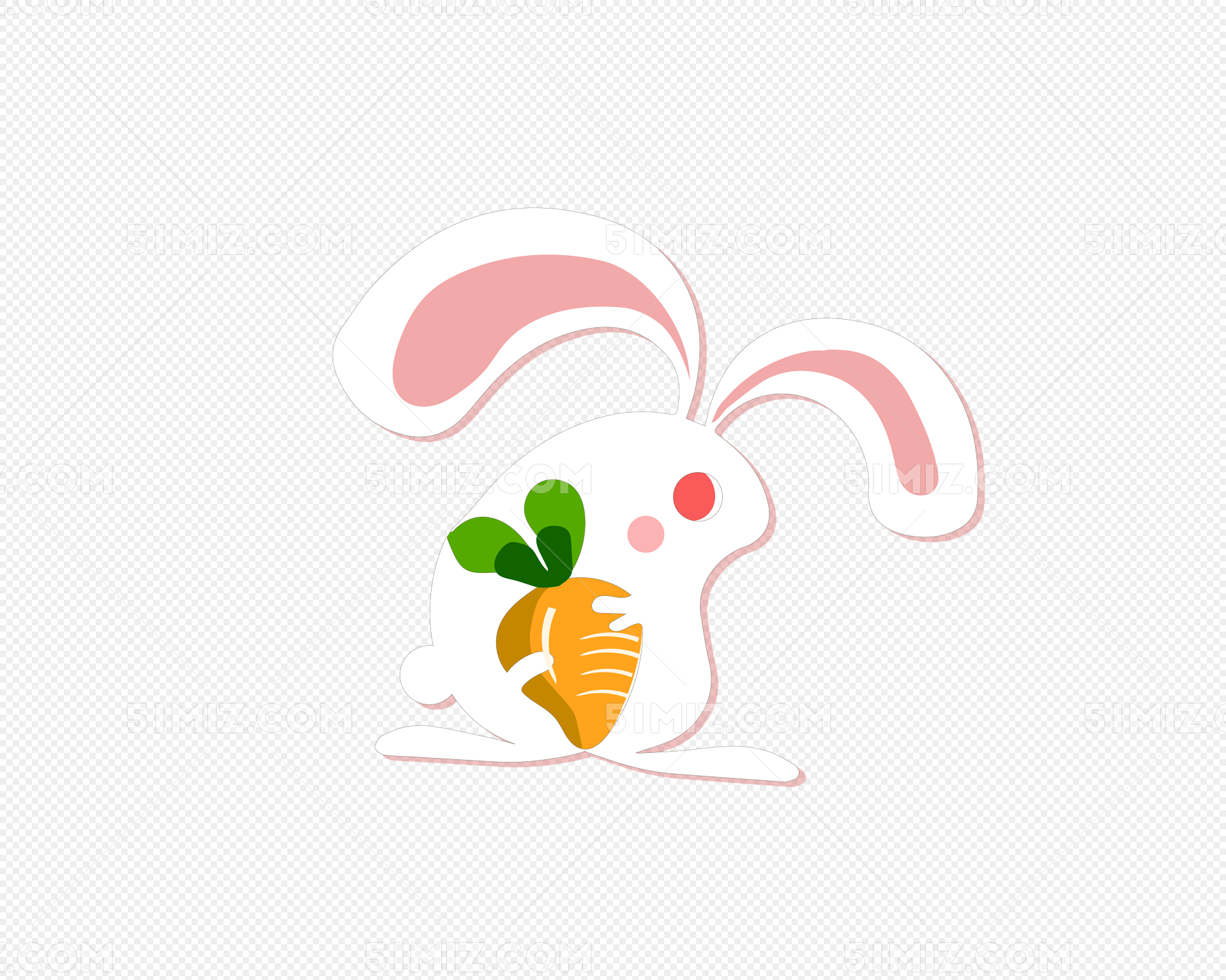 卡通兔子和胡萝卜的图.谢谢啦.-求一只卡通兔子吃胡萝卜的动态图片，急！