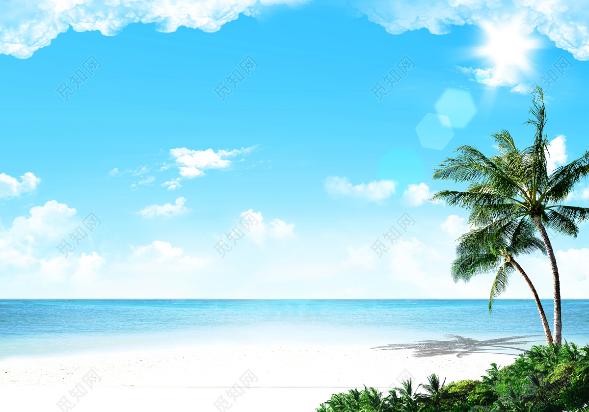 椰子树海滩壁纸高清原图下载,椰子树海滩壁纸,高清图片,壁纸,自然风景-桌面城市