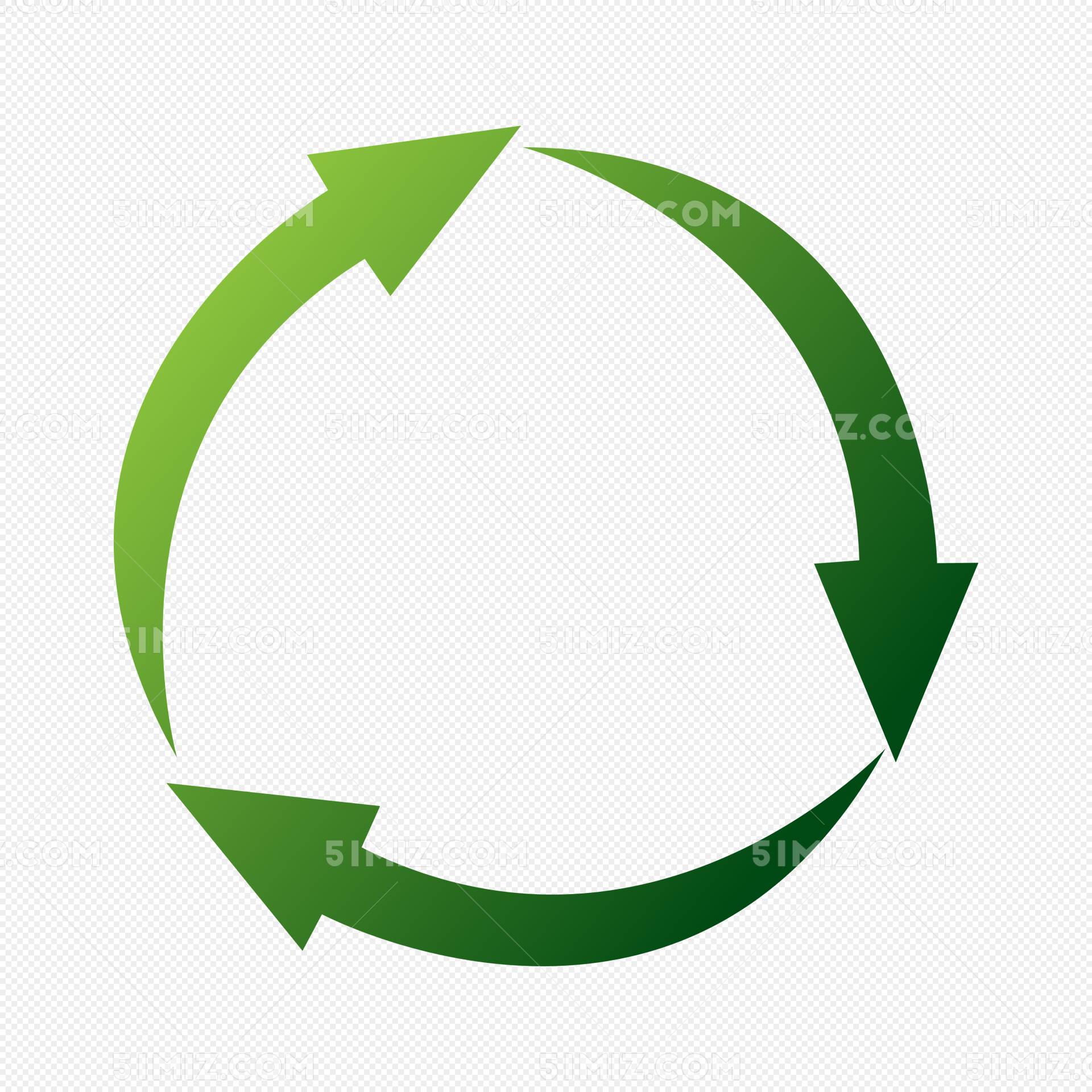 三角形循环矢量绿色环保图片素材免费下载 - 觅知网