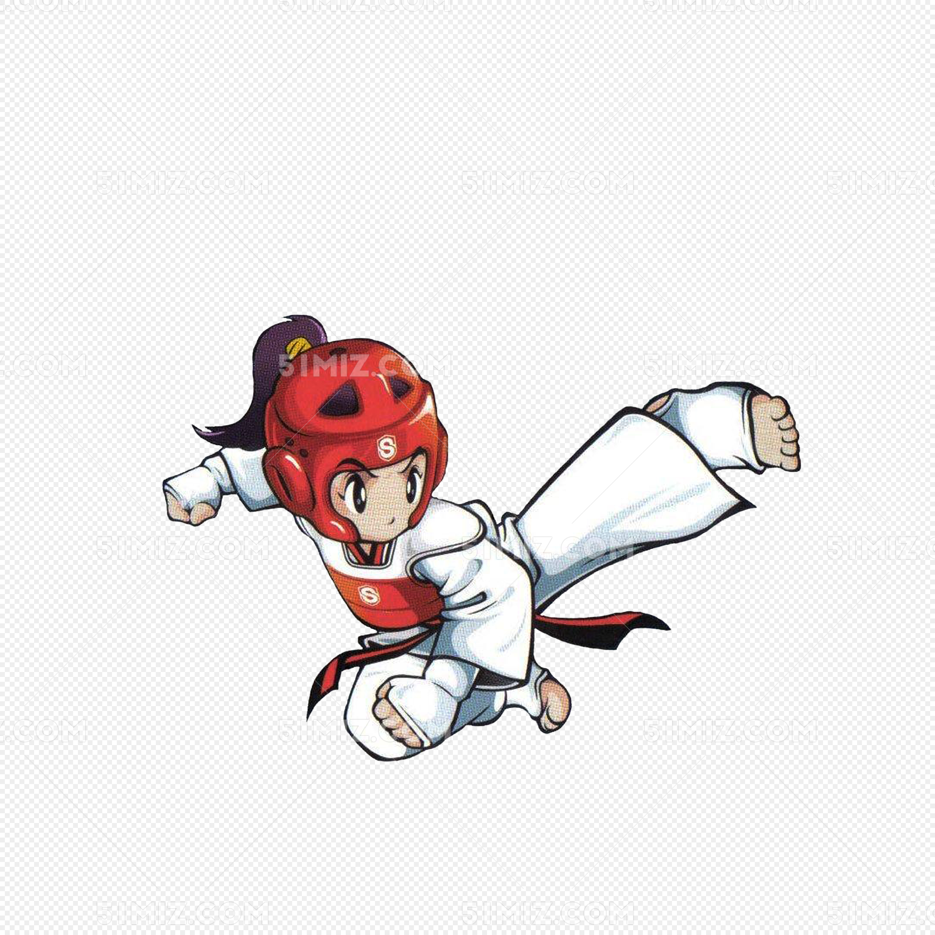 搏击运动员卡通素材设计图__动漫人物_动漫动画_设计图库_昵图网nipic.com