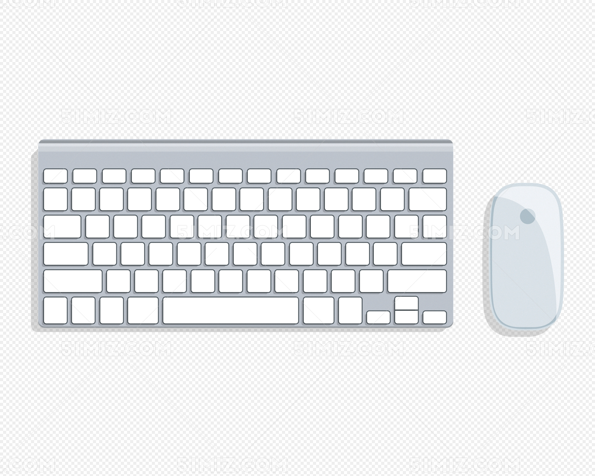 灰黑色电脑键盘鼠标矢量图片素材免费下载 - 觅知网