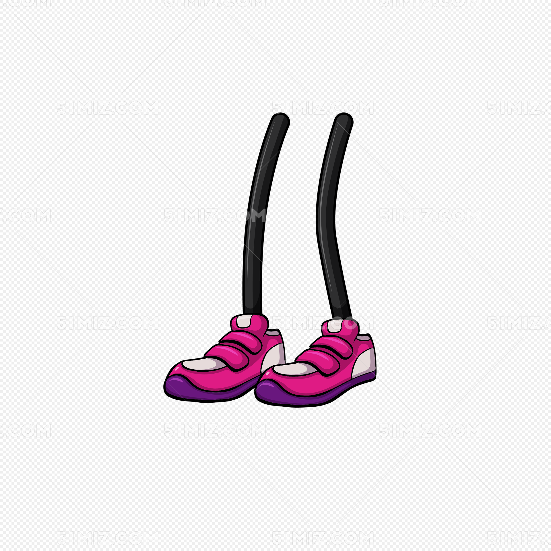 关于腿的创意手绘插画，彩铅、马克笔_丸叶锦晃星-站酷ZCOOL