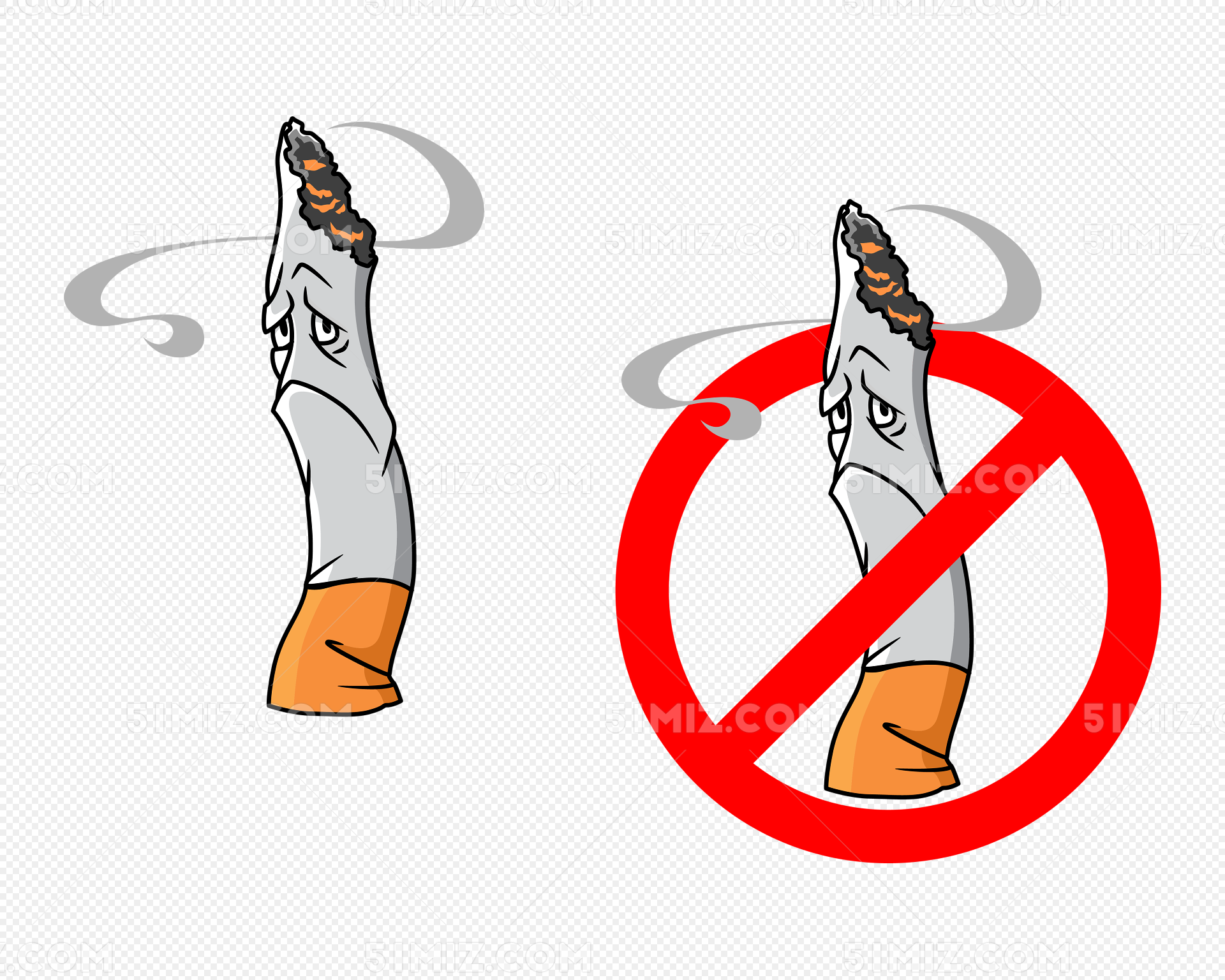 可爱的禁止吸烟图片素材-编号27448405-图行天下