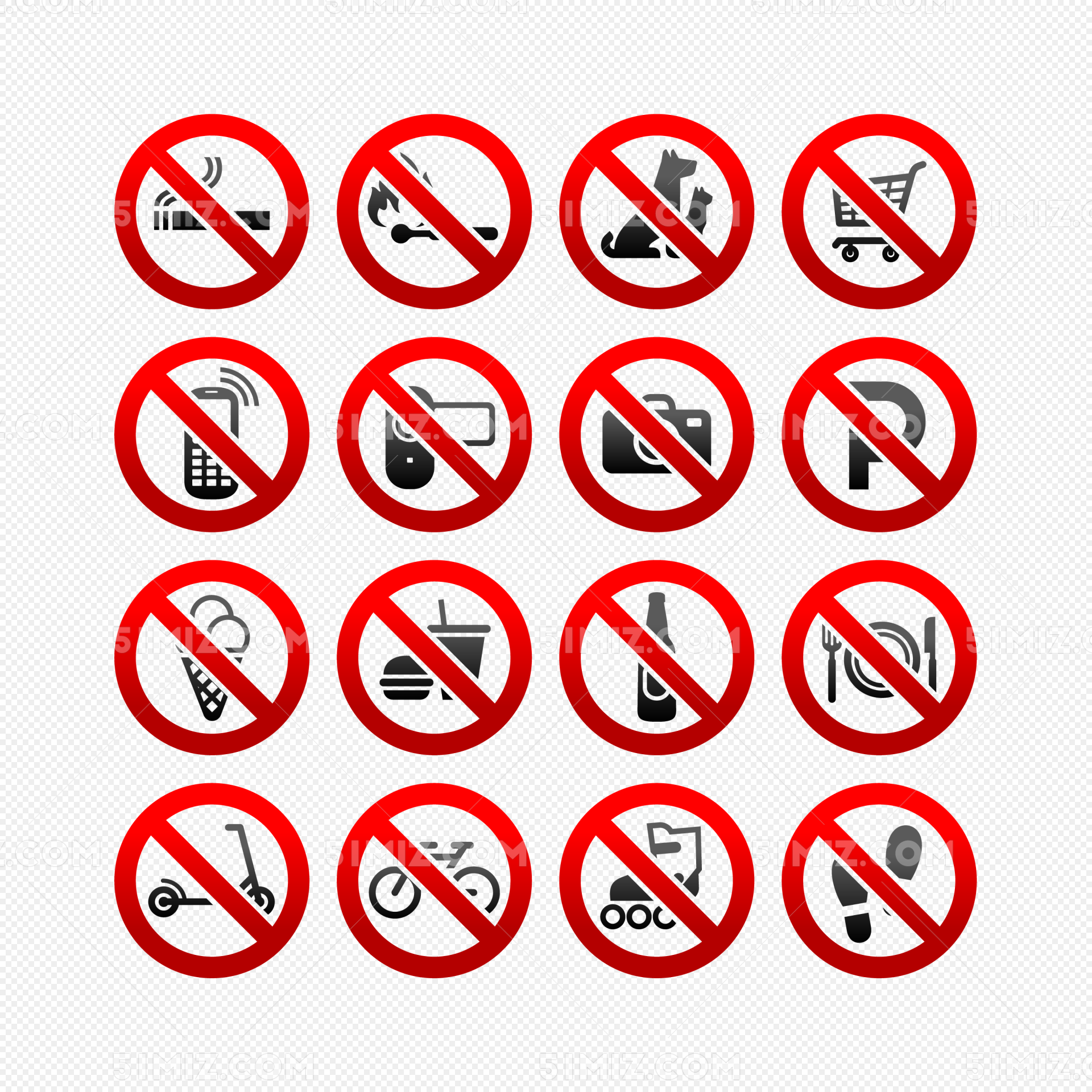禁止喧嘩標識 卡通插畫 警示標識 警告, 警告, 卡通插畫, 警示牌素材圖案，PSD和PNG圖片免費下載