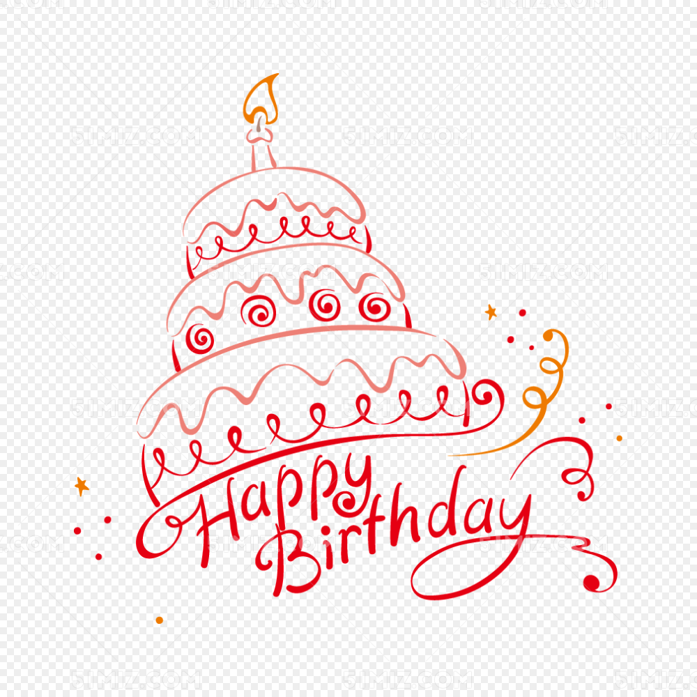 生日快乐蛋糕happy Birthday图片素材免费下载 觅知网