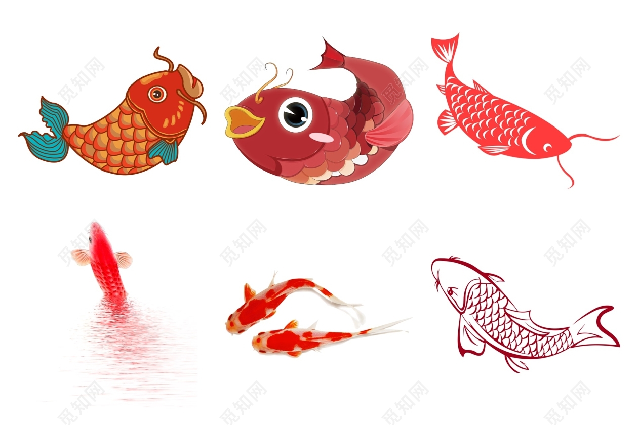 新年快乐之年年有鱼插画图片下载-正版图片400824053-摄图网