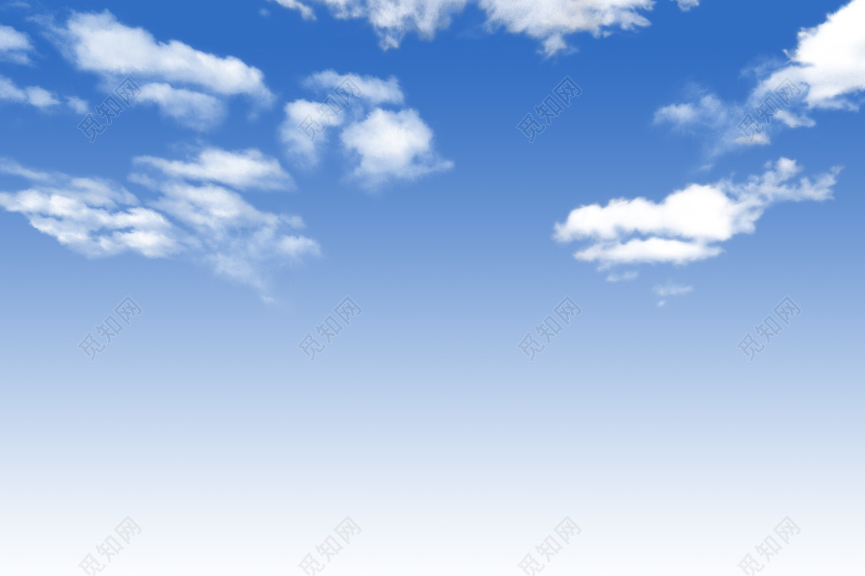 淡雅蓝色天空幻灯片背景图片,PPT模板,素材免费下载 - 绘艺素材网