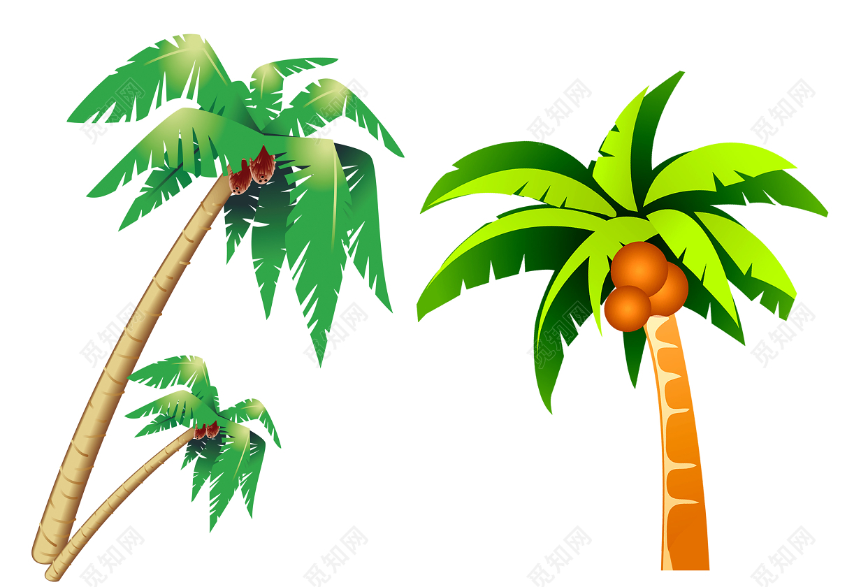 热带植物树林矢量插画设计图__自然风光_自然景观_设计图库_昵图网nipic.com
