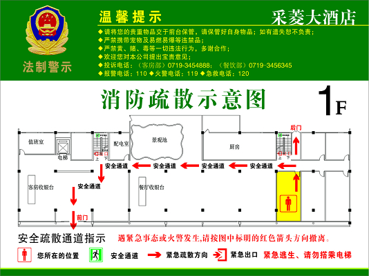 宾馆消防平面图怎么画图片