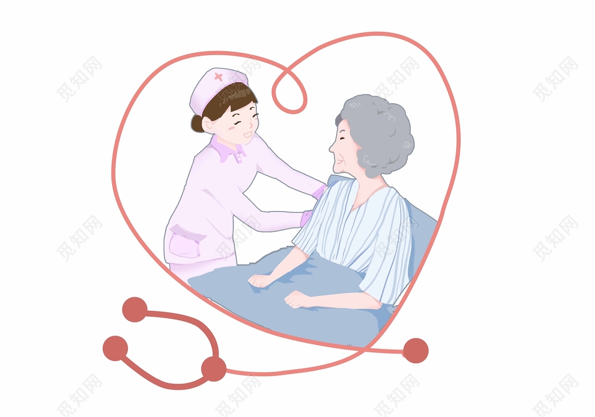 粉色护士节微笑护士举着爱心元素设计元素图片_ID:421248181-Veer图库