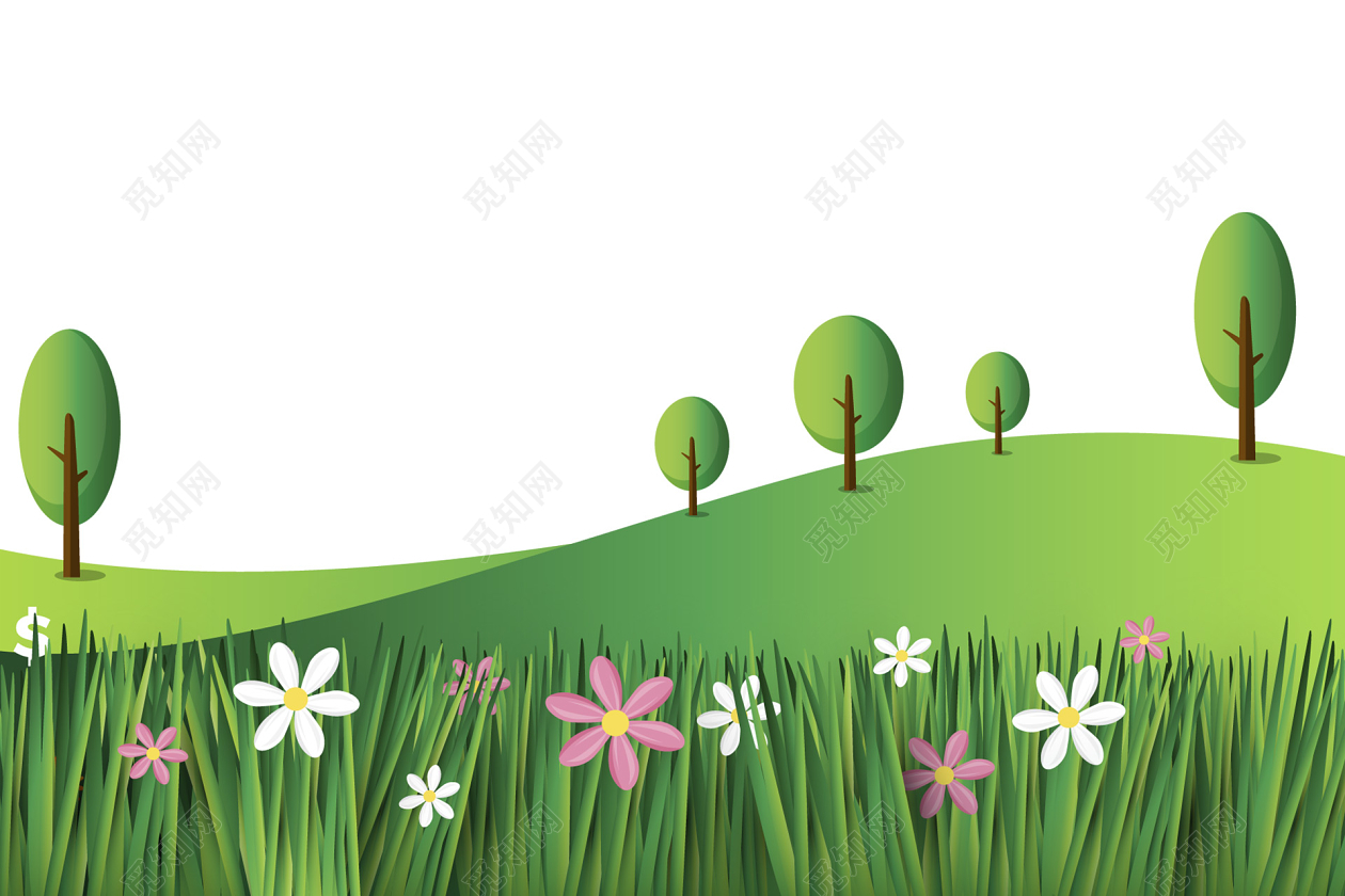春天的小草儿童画,儿童绘画小草,春天的小草咋画_大山谷图库