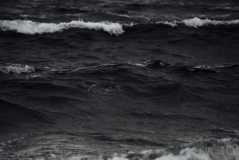 黑色海浪图片背景图图片