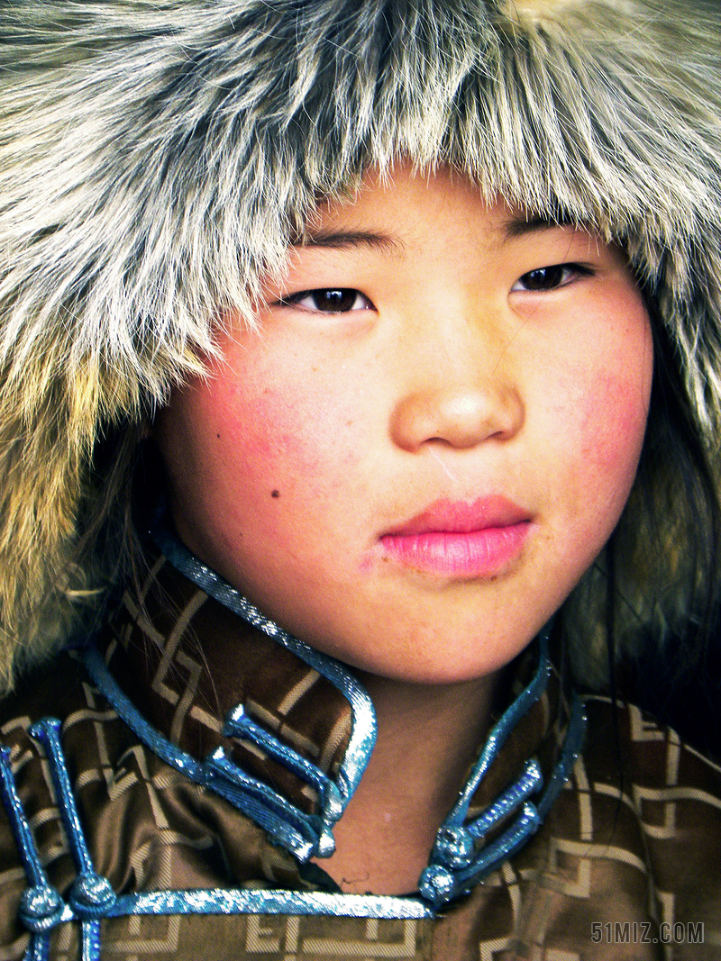 广告时尚蒙古女孩背景图片