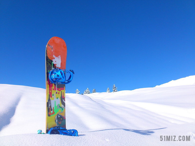 運動清新戶外的滑雪板背景圖片