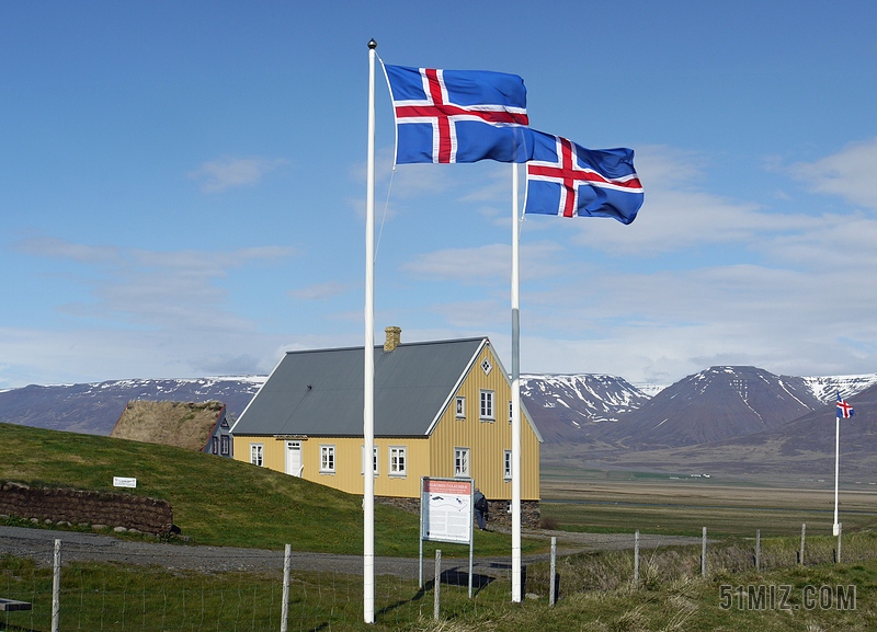 挪威和冰岛国旗图片
