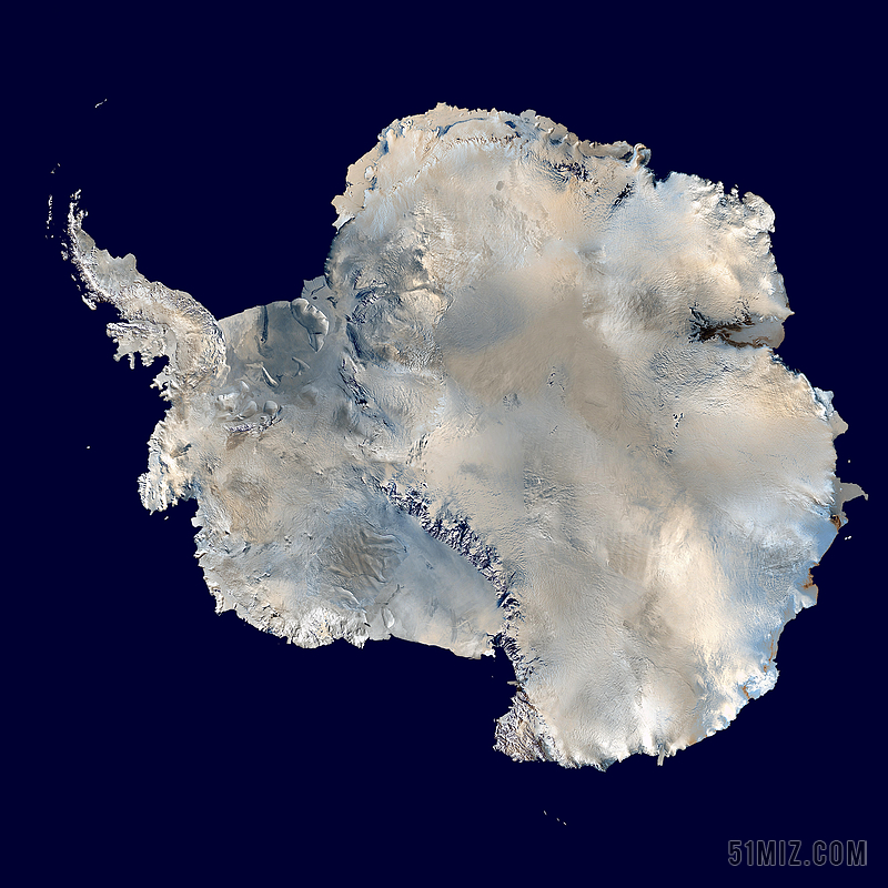 南极洲 南极 大陆 鸟瞰图 地理 地图 卫星图像 卫星照片