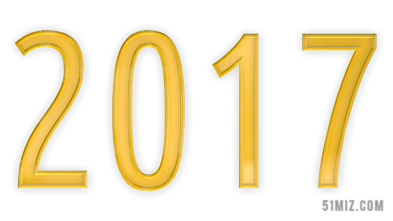 金色设计简约金色的2017数字背景图片