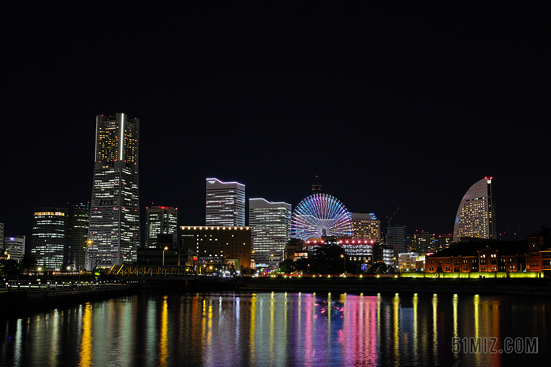 黑色旅游梦幻夜幕下都市繁华宣传背景图片