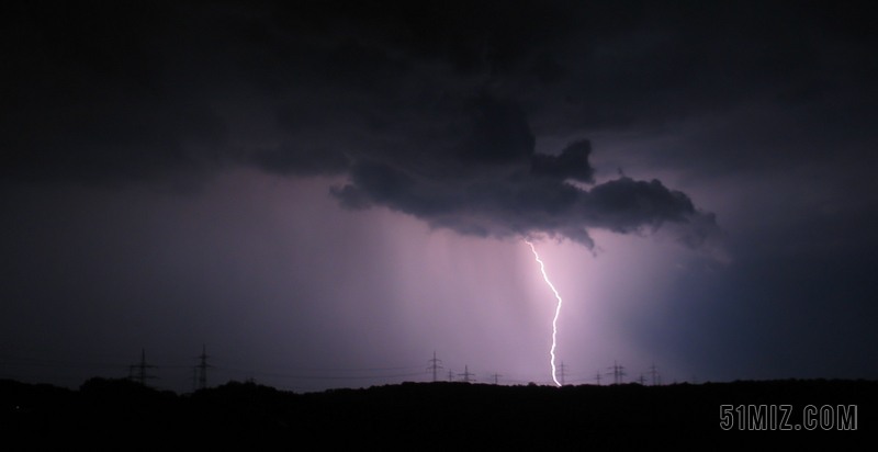 闪光雷暴云夜性质风暴夏天雷雨闪电闪光阴云密布图片免费下载 觅知网