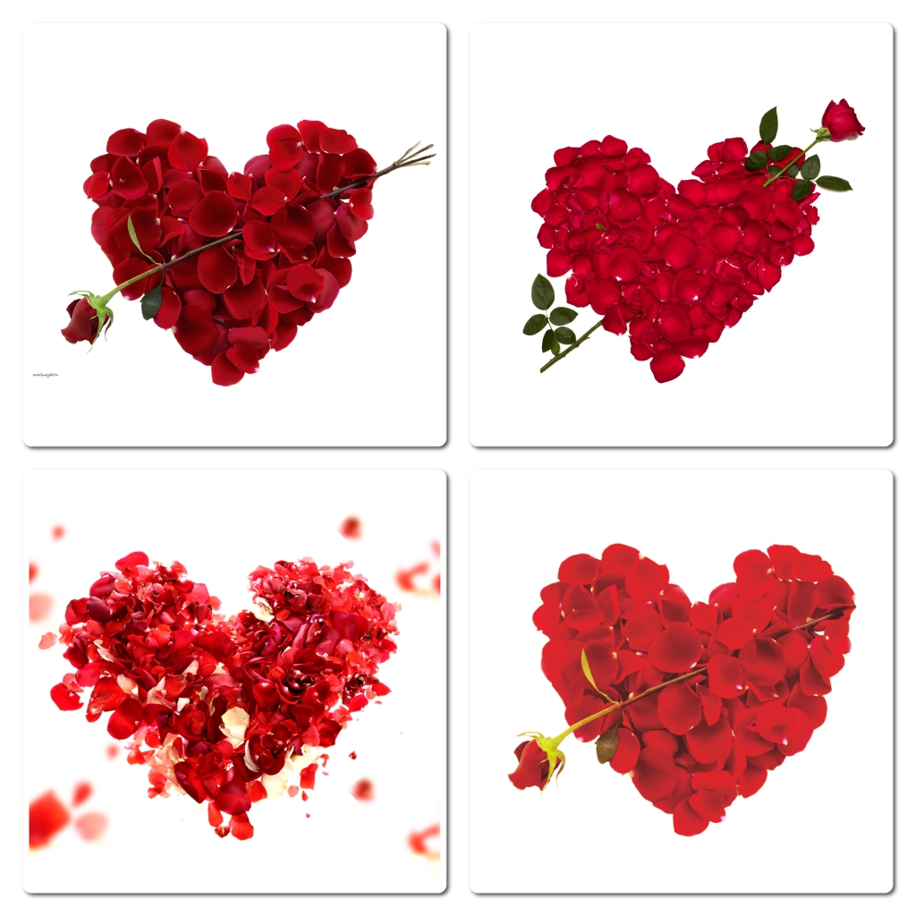 玫瑰花组成的心形图案创意高清jpg图片免费下载_编号153hldrez_图精灵