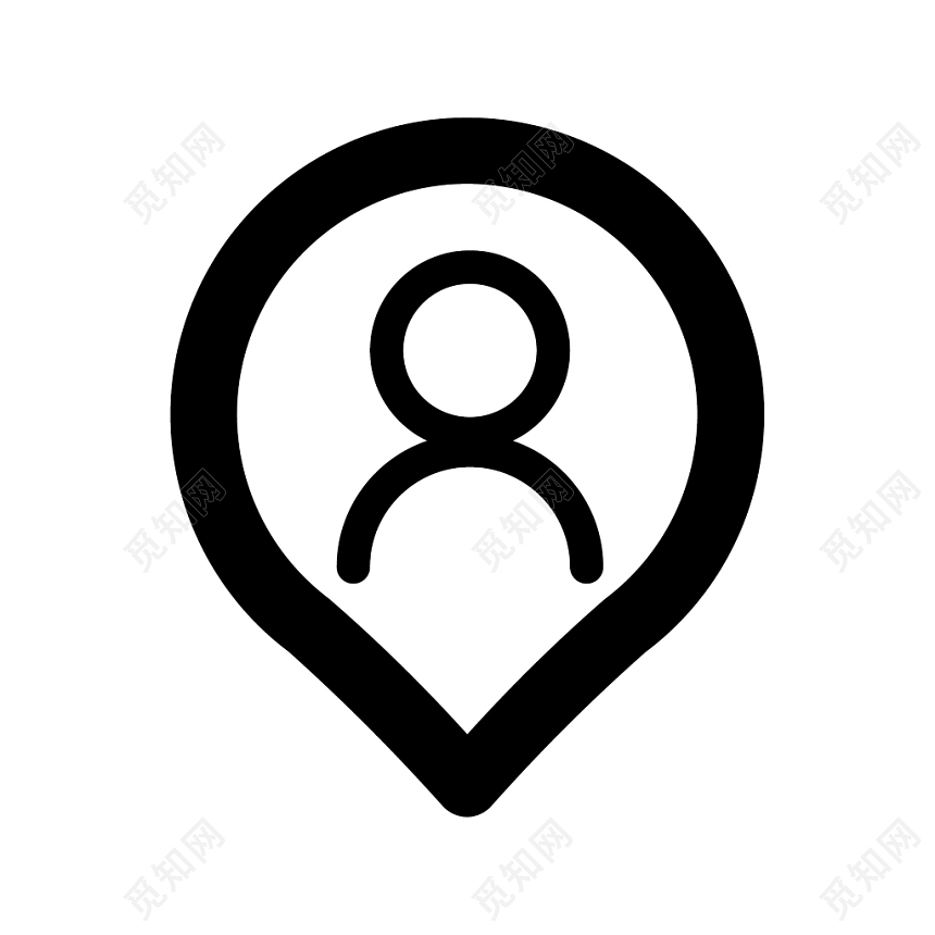 Ui矢量icon定位导航图标人形图标图片素材免费下载 觅知网