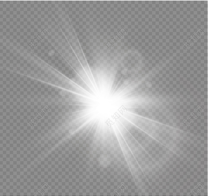 光晕太阳光白色光效白色光晕光圈光效素材免费下载 觅知网