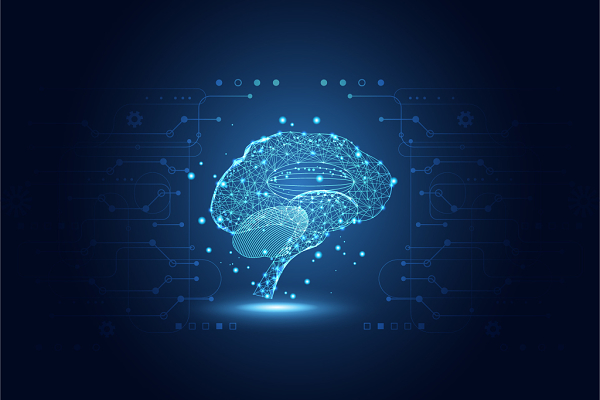 智能大脑科技背景数字大脑人工智能科技5g商务背景