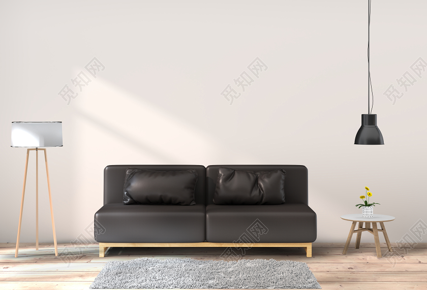 简约北欧式家居家具欧式沙发背景免费下载 - 觅知网
