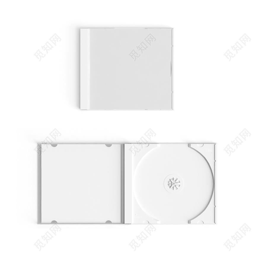 白色简约音乐cd盒图片素材免费下载 觅知网