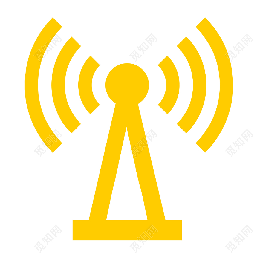 Wifi信号无线网络png素材免费下载 觅知网