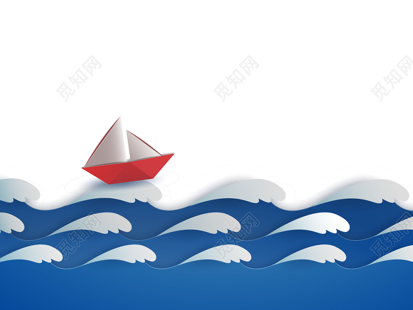 7月11日中国航海日航海元素海浪帆船边框矢量素材免费下载 觅知网