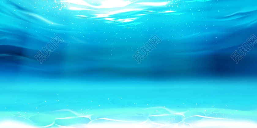 蓝色矢量大海海纹展板背景免费下载 觅知网