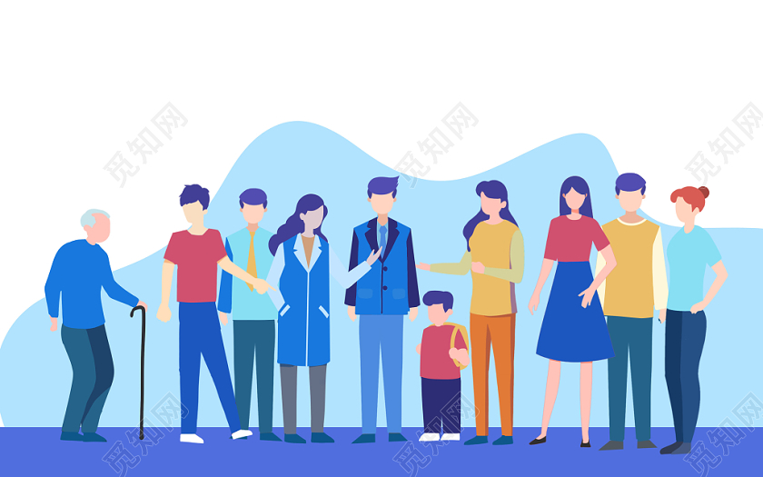 扁平风社会人口普查原创海报插画图片素材免费下载 - 觅知网