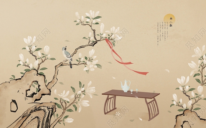 中国风唯美古风植物图片素材免费下载 觅知网